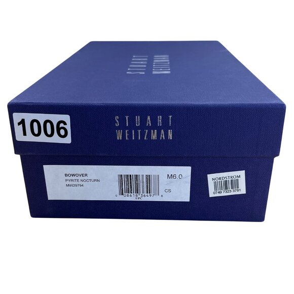 Stuart Weitzman Women’s Pyrite Nocturn Black Bowover Pointed-Toe Heels Sz M6 - Picture 10 of 10